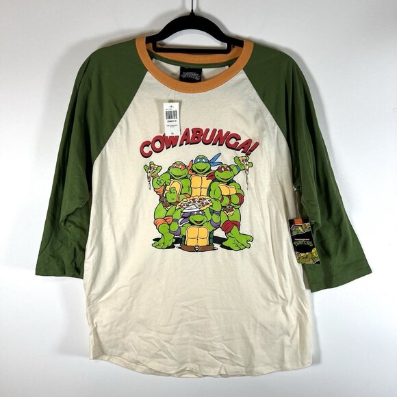 BoxLunch NWT Nickelodeon Teenage Mutant‎ Ninja Turtles 3/4 Sleeve T-shirt XL - Picture 1 of 8
